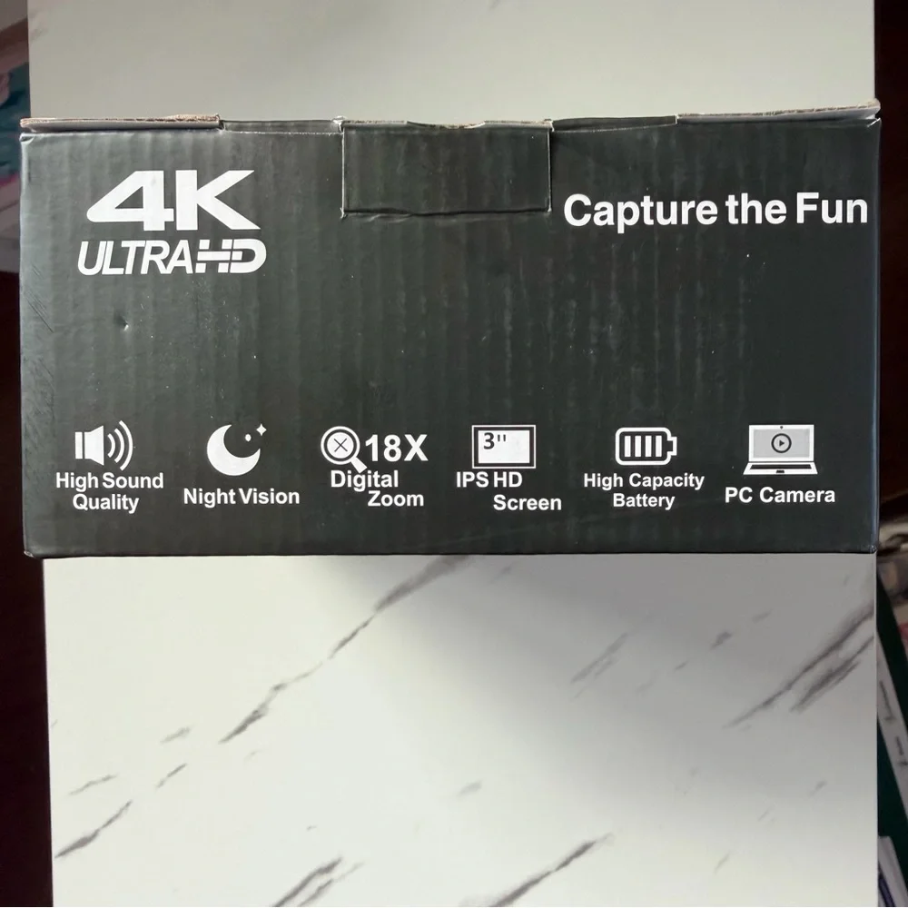 New Camcorder Video Camera 4K 80MP 18X Digital Zoom Night Vision Sound Quality